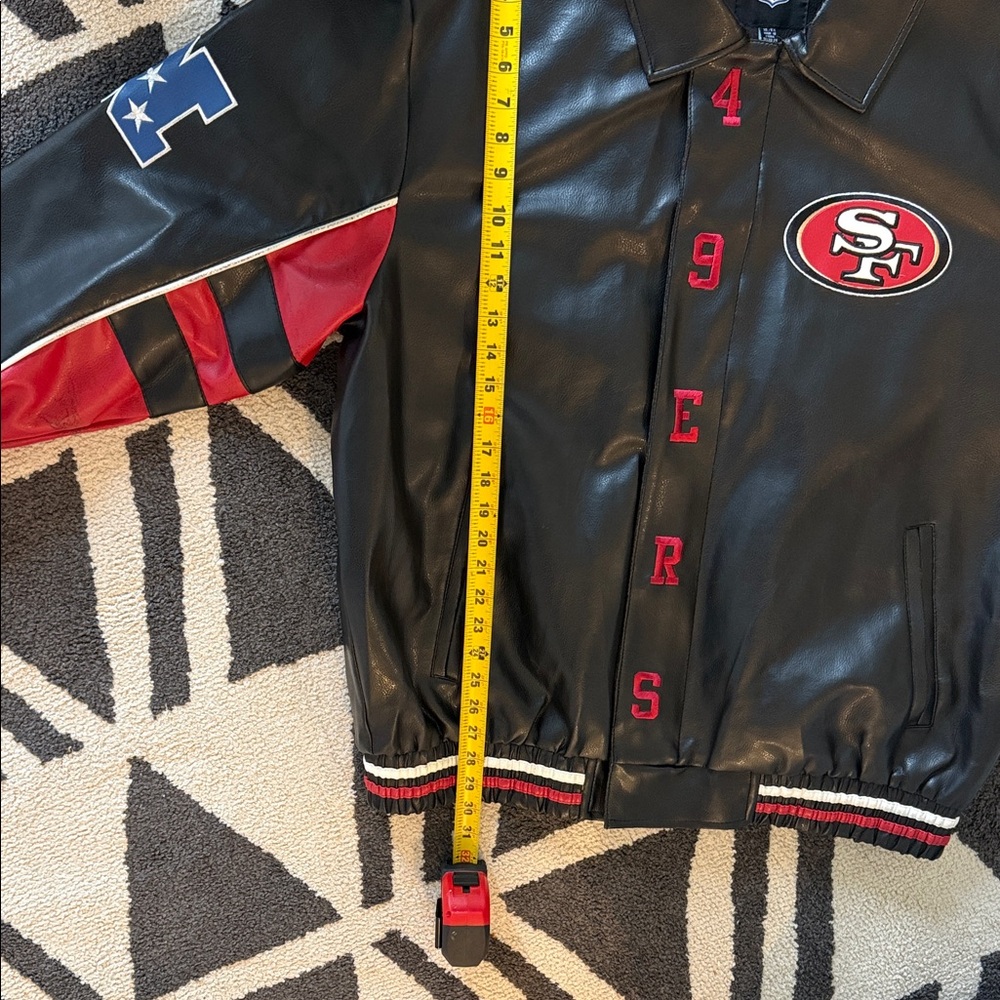 NFL Black and Red Bomber Jacket - Picture 13 of 17